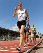 2 July 2011; Jakub Jelonek, of Poland, leads the field in the Men's 3000m Walk at the Cork City Sports 2011. CIT Arena, Bishopstown, Cork. Picture credit: Brendan Moran / SPORTSFILE