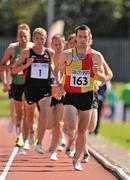 2 July 2011; Sean Connolly, 163, Ireland, leads the field in the Men's 3000m at the Cork City Sports 2011. CIT Arena, Bishopstown, Cork. Picture credit: Brendan Moran / SPORTSFILE
