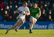 5 February 2017; Keith Cribbin of Kildare in action against Eamon Wallace of Meath during the Allianz Football League Division 2 Round 1 match between Meath and Kildare at Páirc Táilteann in Navan, Co. Meath. Photo by Piaras Ó Mídheach/Sportsfile