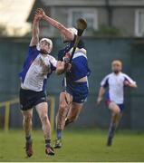 7 February 2017; David Sweeney of Mary Immaculate College Limerick in action against Liam Blanchfield of Dublin Institute of Technology during the Independent.ie HE GAA Fitzgibbon Cup Group A Round 3 match between Dublin Institute of Technology and Mary Immaculate College Limerick at Parnells GAA Club in Coolock, Dublin. Photo by Cody Glenn/Sportsfile
