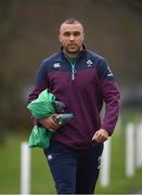 9 February 2017; Simon Zebo of Ireland arrives for squad training at Carton House in Maynooth, Co. Kildare. Photo by Stephen McCarthy/Sportsfile