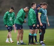9 February 2017; Simon Zebo, second from left, during Ireland squad training at Carton House in Maynooth, Co. Kildare. Photo by Stephen McCarthy/Sportsfile