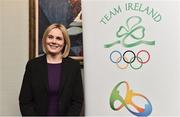 9 February 2017; New Olympic Council of Ireland President Sarah Keane after the Olympic Council of Ireland EGM at the Conrad Hotel in Dublin. Photo by Brendan Moran/Sportsfile