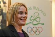 9 February 2017; New Olympic Council of Ireland President Sarah Keane after the Olympic Council of Ireland EGM at the Conrad Hotel in Dublin. Photo by Seb Daly/Sportsfile