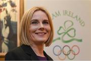 9 February 2017; New Olympic Council of Ireland President Sarah Keane after the Olympic Council of Ireland EGM at the Conrad Hotel in Dublin. Photo by Seb Daly/Sportsfile