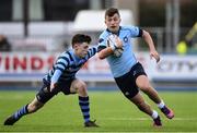 7 February 2017; Zach Harrison of St Michael’s College during the Bank of Ireland Leinster Schools Junior Cup Round 1 match between St Michael’s College and Castleknock College at Donnybrook Stadium in Dublin. Photo by Ramsey Cardy/Sportsfile
