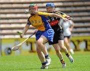9 July 2011; Kate Lynch, Clare, in action against Michelle Quilty, Kilkenny. All Ireland Senior Camogie Championship in association with RTE Sport, Kilkenny v Clare, Nowlan Park, Kilkenny. Picture credit: Matt Browne / SPORTSFILE