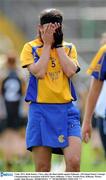 9 July 2011; Ruth Kaiser, Clare, after the final whistle against Kilkenny. All Ireland Senior Camogie Championship in association with RTE Sport, Kilkenny v Clare, Nowlan Park, Kilkenny. Picture credit: Matt Browne / SPORTSFILE