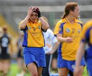 9 July 2011; Ruth Kaiser, Clare, after the final whistle against Kilkenny. All Ireland Senior Camogie Championship in association with RTE Sport, Kilkenny v Clare, Nowlan Park, Kilkenny. Picture credit: Matt Browne / SPORTSFILE