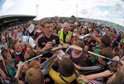 9 July 2011; Joe Canning, Galway, signs autographs for supporters after the game. GAA Hurling All-Ireland Senior Championship Phase 3, Cork v Galway, Gaelic Grounds, Limerick. Picture credit: Diarmuid Greene / SPORTSFILE