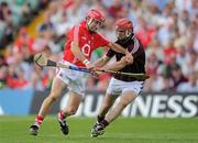 9 July 2011; Ben O'Connor, Cork, in action against Adrian Cullinane, Galway. GAA Hurling All-Ireland Senior Championship Phase 3, Cork v Galway, Gaelic Grounds, Limerick. Picture credit: Stephen McCarthy / SPORTSFILE