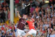 9 July 2011; Joe Canning, Galway, in action against Eoin Cadogan, Cork. GAA Hurling All-Ireland Senior Championship Phase 3, Cork v Galway, Gaelic Grounds, Limerick. Picture credit: Diarmuid Greene / SPORTSFILE