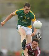9 July 2011; Paddy O'Rourke, Meath, in action against Finian Hanley, Galway. GAA Football All-Ireland Senior Championship Qualifier Round 2, Meath v Galway, Pairc Tailteann, Navan, Co. Meath. Photo by Sportsfile