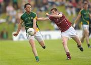 9 July 2011; Brian Meade, Meath, in action against Thomas Flynn, Galway. GAA Football All-Ireland Senior Championship Qualifier Round 2, Meath v Galway, Pairc Tailteann, Navan, Co. Meath. Photo by Sportsfile