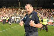 9 July 2011; Meath manager Seamus Mcenaney celebrates after the game. GAA Football All-Ireland Senior Championship Qualifier Round 2, Meath v Galway, Pairc Tailteann, Navan, Co. Meath. Photo by Sportsfile