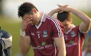 9 July 2011; A dejected Finian Hanley, Galway, after the game. GAA Football All-Ireland Senior Championship Qualifier Round 2, Meath v Galway, Pairc Tailteann, Navan, Co. Meath. Photo by Sportsfile