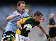 10 July 2011; Anthony Forde, Meath, in action against Jack McCaffrey, Dublin. Leinster GAA Football Minor Championship Final, Dublin v Meath, Croke Park, Dublin. Picture credit: Brian Lawless / SPORTSFILE