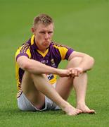 10 July 2011; Wexford's Aindreas Doyle shows his disappointment after the match. Leinster GAA Football Senior Championship Final, Dublin v Wexford, Croke Park, Dublin. Picture credit: Brian Lawless / SPORTSFILE