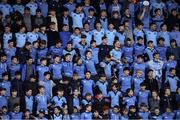 7 February 2017; St Michael’s College supporters during the Bank of Ireland Leinster Schools Junior Cup Round 1 match between St Michael’s College and Castleknock College at Donnybrook Stadium in Dublin. Photo by Ramsey Cardy/Sportsfile