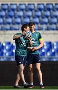 10 February 2017; Kieran Marmion, left, and Garry Ringrose of Ireland during the captain's run at the Stadio Olimpico in Rome, Italy. Photo by Ramsey Cardy/Sportsfile