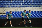 10 February 2017; Ireland players, from left, Jack McGrath, Donnacha Ryan and Sean O'Brien during the captain's run at the Stadio Olimpico in Rome, Italy. Photo by Ramsey Cardy/Sportsfile
