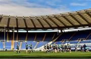 10 February 2017; The Ireland squad during the captain's run at the Stadio Olimpico in Rome, Italy. Photo by Ramsey Cardy/Sportsfile