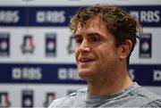 10 February 2017; Ireland vice-captain Jamie Heaslip during a press conference at the Stadio Olimpico in Rome, Italy. Photo by Ramsey Cardy/Sportsfile