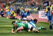 11 February 2017; CJ Stander of Ireland goes over to score his side's second try during the RBS Six Nations Rugby Championship match between Italy and Ireland at the Stadio Olimpico in Rome, Italy. Photo by Stephen McCarthy/Sportsfile