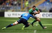 11 February 2017; Rob Kearney of Ireland is tackled by Sergio Parisse of Italy during the RBS Six Nations Rugby Championship match between Italy and Ireland at the Stadio Olimpico in Rome, Italy. Photo by Stephen McCarthy/Sportsfile