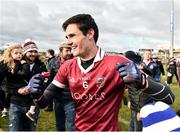 11 February 2017; Christopher McKaigue of Slaughtneil celebrates after the All-Ireland Senior Club Championship semi-final match between Slaughtneil and St Vincent's at Páirc Esler in Newry. Photo by Oliver McVeigh/Sportsfile