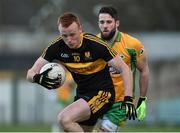 11 February 2017; Johnny Buckley of Dr. Crokes in action against Conor Cunningham of Corofin during the AIB GAA Football All-Ireland Senior Club Championship semi-final match between Corofin and Dr. Crokes at Gaelic Grounds in Limerick. Photo by Diarmuid Greene/Sportsfile
