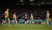 11 February 2017; Gavin O'Shea of Dr. Crokes looks on as he scores his side's first goal during the AIB GAA Football All-Ireland Senior Club Championship semi-final match between Corofin and Dr. Crokes at Gaelic Grounds in Limerick. Photo by Diarmuid Greene/Sportsfile