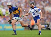 10 July 2011; Patrick Maher, Tipperary, in action against Tony Browne, Waterford. Munster GAA Hurling Senior Championship Final, Waterford v Tipperary, Pairc Ui Chaoimh, Cork. Picture credit: Diarmuid Greene / SPORTSFILE