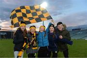 11 February 2017; Young Dr. Crokes supporters celebrate after their sides win during the AIB GAA Football All-Ireland Senior Club Championship semi-final match between Corofin and Dr. Crokes at Gaelic Grounds in Limerick. Photo by Eóin Noonan/Sportsfile