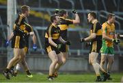11 February 2017; Shane Doolan and Luke Quinn of Dr. Crokes celebrate after the AIB GAA Football All-Ireland Senior Club Championship semi-final match between Corofin and Dr. Crokes at Gaelic Grounds in Limerick. Photo by Diarmuid Greene/Sportsfile