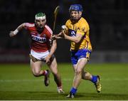11 February 2017; Podge Collins of Clare in action against Shane Kingston of Cork during the Allianz Hurling League Division 1A Round 1 match between Cork and Clare at Páirc Uí Rinn in Cork. Photo by Matt Browne/Sportsfile