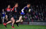 11 February 2017; Killian Young of Kerry in action against Cillian O'Connor of Mayo during the Allianz Football League Division 1 Round 2 match between Kerry and Mayo at Austin Stack Park in Tralee, Co. Kerry.  Photo by Brendan Moran/Sportsfile