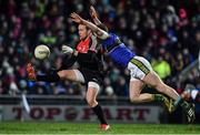 11 February 2017; Andy Moran of Mayo in action against Mark Griffin of Kerry during the Allianz Football League Division 1 Round 2 match between Kerry and Mayo at Austin Stack Park in Tralee, Co. Kerry. Photo by Brendan Moran/Sportsfile