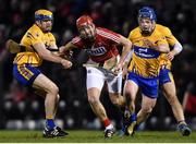 11 February 2017; Billy Cooper of Cork in action against Seadna Morey, left, and Podge Collins, right, of Clare during the Allianz Hurling League Division 1A Round 1 match between Cork and Clare at Páirc Uí Rinn in Cork. Photo by Matt Browne/Sportsfile