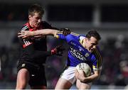 11 February 2017; Mark Griffin of Kerry in action against Cillian O'Connor of Mayo during the Allianz Football League Division 1 Round 2 match between Kerry and Mayo at Austin Stack Park in Tralee, Co. Kerry. Photo by Brendan Moran/Sportsfile