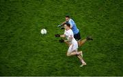 11 February 2017; Cathal McCarron of Tyrone in action against James McCarthy of Dublin during the Allianz Football League Division 1 Round 2 match between Dublin and Tyrone at Croke Park in Dublin. Photo by Daire Brennan/Sportsfile
