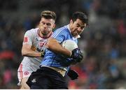11 February 2017; Michael Darragh Macauley of Dublin in action against Declan McClure of Tyrone during the Allianz Football League Division 1 Round 2 match between Dublin and Tyrone at Croke Park in Dublin. Photo by Sam Barnes/Sportsfile