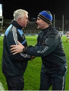 11 February 2017; The Dublin manager, Ger Conningham, shakes hands with the Tipperary manager, Michael Ryan, right, after the Allianz Hurling League Division 1A Round 1 match between Dublin and Tipperary at Croke Park in Dublin. Photo by Ray McManus/Sportsfile