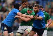 11 February 2017; CJ Stander of Ireland is tackled by Carlo Canna, left, and Lorenzo Cittadini of Italy during the RBS Six Nations Rugby Championship match between Italy and Ireland at the Stadio Olimpico in Rome, Italy. Photo by Ramsey Cardy/Sportsfile