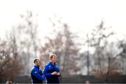12 February 2017; Leinster head coach Leo Cullen and Leinster backs coach Girvan Dempsey, left, before the Guinness PRO12 Round 14 match between Benetton Treviso and Leinster at Stadio Monigo in Treviso, Italy. Photo by Stephen McCarthy/Sportsfile