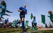 12 February 2017; Leinster captain Richardt Strauss leads his side out during the Guinness PRO12 Round 14 match between Benetton Treviso and Leinster at Stadio Monigo in Treviso, Italy. Photo by Stephen McCarthy/Sportsfile