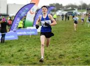 12 February 2017; Ben Carr of Finn Valley AC on his way to winning the boys under-17 B 3000m during the Irish Life Health National Masters & Juvenile B XC Championships at Waterford I.T. in Waterford. Photo by Matt Browne/Sportsfile