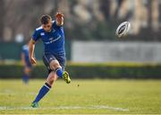 12 February 2017; Ross Byrne of Leinster kicks a conversion during the Guinness PRO12 Round 14 match between Benetton Treviso and Leinster at Stadio Monigo in Treviso, Italy. Photo by Stephen McCarthy/Sportsfile