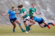 12 February 2017; Jenny Murphy of Ireland is tackled by Maria Magatti of Italy during the RBS Women's Six Nations Rugby Championship game between Italy and Ireland at Stadio Tommaso Fattori in L'Aquila, Italy. Photo by Roberto Bregani/Sportsfile