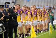 10 July 2011; The Wexford team on parade. Leinster GAA Football Senior Championship Final, Dublin v Wexford, Croke Park, Dublin. Picture credit: Oliver McVeigh / SPORTSFILE